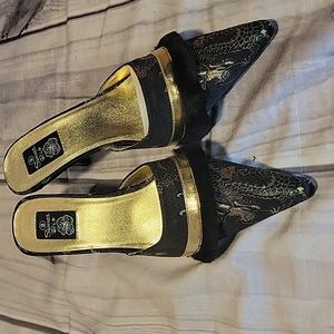 Summer Rio embellished mules NWB 9